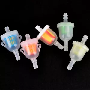 5x Motorcycle Petrol Gas Inline 3mm-Mini Fuel Filter Dirt Pit Moto Bike ATV Quad - Picture 1 of 12