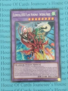 Elemental HERO Flame Wingman - Infernal Rage BLMR-EN012 Yu-Gi-Oh Karte 1. Neu - Bild 1 von 3