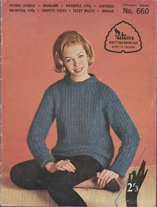 Patons - No. 660 Knitting / Design Book - Paperback - FREE P&H - Worn - Picture 1 of 1