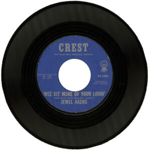 JEWEL AKENS  "WEE BIT MORE OF YOUR LOVIN' " 1962 NORTHERN SOUL / R&B