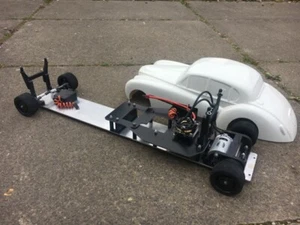  RC Banger Racing built car Extra Extra Long XXL wheelbase Kamtec 1:12 - Picture 1 of 3