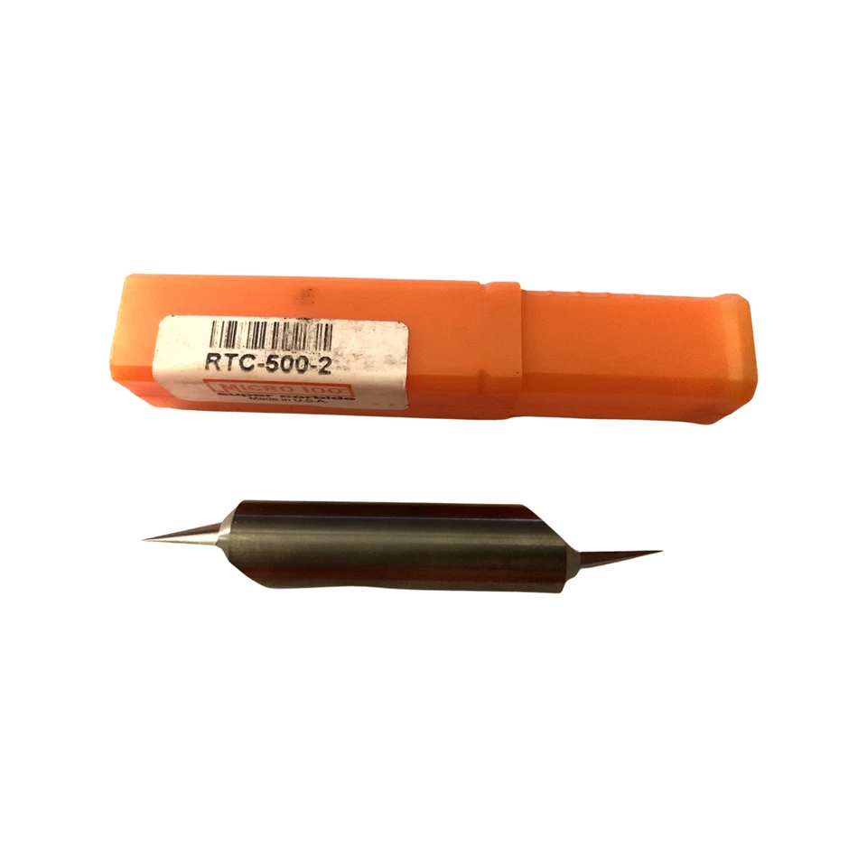 MICRO 100 Carbide Double End Engraving Bland - RTC-500-2 - Qty. 1 - NEW - Image 1 of 2