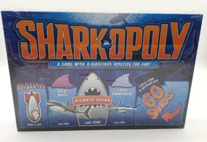 Sharkopoly  Monopoly Shark Board Game by Late for the Sky New Sealed - Picture 1 of 5