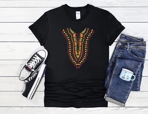 Camiseta Africana Dashiki Colorida Hombres Mujeres Unisex Camisa Sudadera con Capucha Béisbol 4199 - Imagen 1 de 7