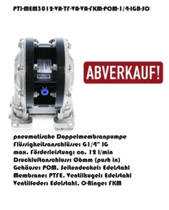 Doppelmembranpumpe PTI-MEM3012-VA-TF-VA-VA-FKM-POM-1/4-IGB-SO TIMMER - Bild 1 von 5