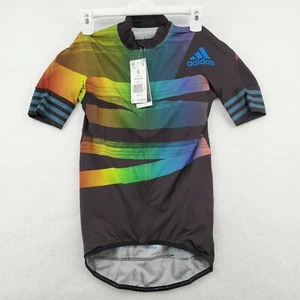 Adidas Cycling Jersey Mens Small Adistar Pride Rainbow FJ6571 - Picture 1 of 9