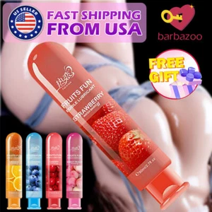 Sex Lube Edible Fruit Flavor Adult Lubricant Gel Oral Sexual Mild Massage Oil - Picture 1 of 15
