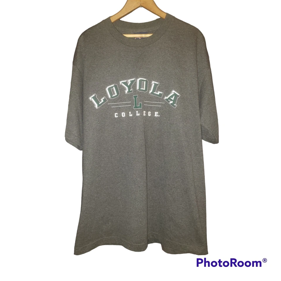 Vtg Men's Green Loyola College Maryland  Sleeve T-Shirt Sz Lg Jansport Tag - Image 1 of 1