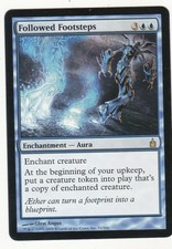 1 x Followed Footsteps rare enchantment from Ravnica (MTG)