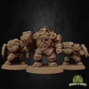 Dwarfs Soldiers #1 - KS "Hold my Dwarf" | D&D | Pathfinder | AoS | Fantasy - Picture 1 of 3