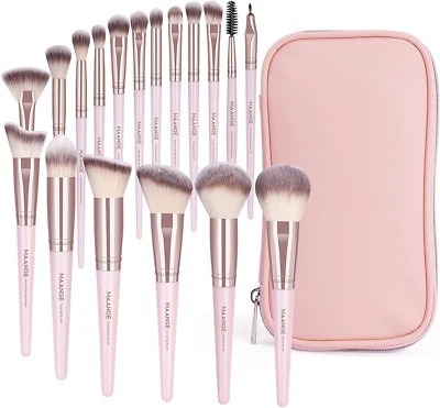 Makeup Brushes 18 Pcs Professional Premium Synthetic Makeup Brush Set with Case - image 1 of 4