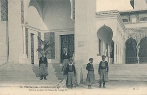 1906 Marseille Exposition Coloniale Turcos Devant le Palais de l'Algerie Algeria - Picture 1 of 2