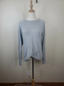 Athleta Gray Criss-Cross Sweater - Picture 1 of 3