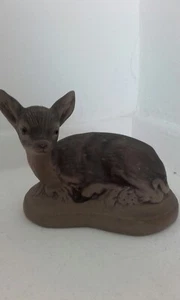 Poole Pottery Stoneware Deer Fawn Lying Down Figurine Ornament - Picture 1 of 6
