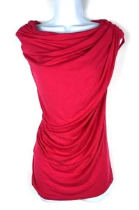 Tart Womens Draped Jersey One Shoulder Top Size XS Pink Ruched - Picture 1 of 6