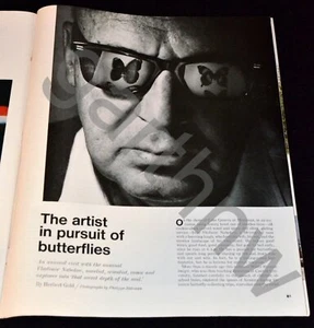 VLADIMIR NABOKOV 1967 RARE NOVELIST PICTORIAL PURSUING BUTTERFLIES with VERA - Picture 1 of 2