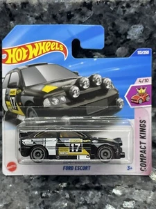 Hot Wheels Ford Escort Black 113/250 Compact Kings Series - Picture 1 of 4