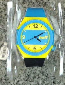 Neff Stripe Watch Cyan, Yellow & Black - Picture 1 of 7