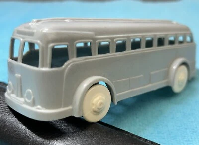 PLASTICVILLE TOY CAR BUS O-O27 GRAY With WHITE WHEELS - Image 1 of 4