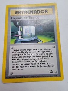 Pokémon TCG Time Capsule 90/11 Rare Neo Genesis Spanish Language MP - Picture 1 of 9