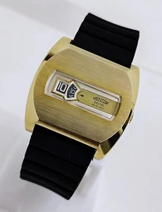 Mentor "Digital" Jump-Hour Swiss Vintage 1970's 1 Jewel 100% Genuine Wristwatch - Picture 1 of 8