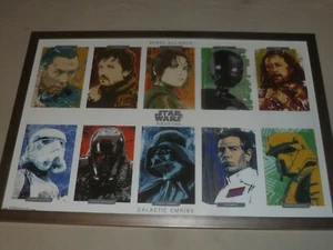 GERAHMTER STAR WARS GALAXY EMPIRE TRENDS INTERNATIONAL ROGUE ONE GRID POSTER DRUCK - Bild 1 von 5