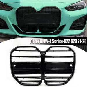 CLS Style Front Grille For 2021-2023 BMW 4 Series G22 G23 430i M440i Gloss Black - Picture 1 of 11