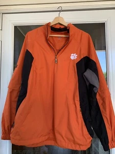 Clemson Tigers Golf Regen Ausrüstung Jacke Gr. L Team Authentic 1/4 Zip wasserdicht - Bild 1 von 7