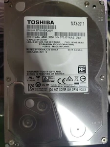 DT01ABA200V, AA01/BC0, HDKPJ25E0A01 S, Toshiba 2TB SATA 3.5 Hard Drive Untested - Picture 1 of 1