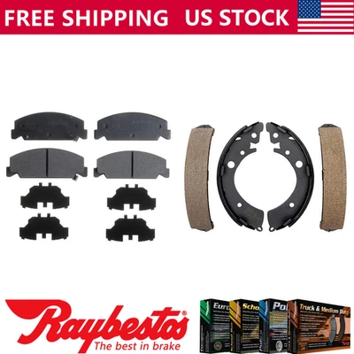 Kit pastillas de freno y zapatas de freno delanteras traseras orgánicas para Honda Civic 1992-2000 Foto 1 de 4