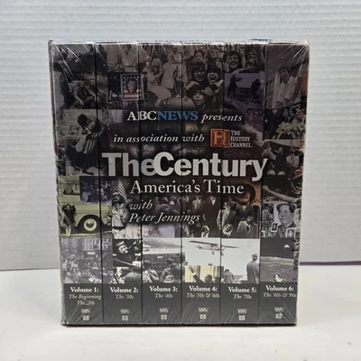 The Century America's Time with Peter Jennings ABC News 6 Volumes VHS Set Sealed - Image 1 of 4