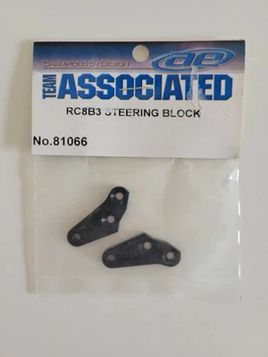 Team Associated #81066 Steering Block Fits RC8B3 RC8B4 RC8T3 New - Image 1 of 4