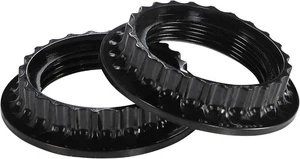 Aspen Creative 21055-12 Lamp shade phenolic screw collar rings 2 Pack, Black - Picture 1 of 4