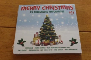 Merry Christmas 75 Favourites 3 CD Set Frank Sinatra Elvis Dean Martin Bing New - Picture 1 of 2