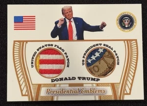 Donald Trump MAGA Präsidenten Embleme Flagge & Siegel Dual Patch PE-DT - Bild 1 von 2