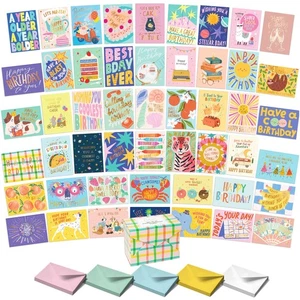 Happy Birthday Cards with Envelopes and Assortment Box – Variety Set of 50 As... - Picture 1 of 6