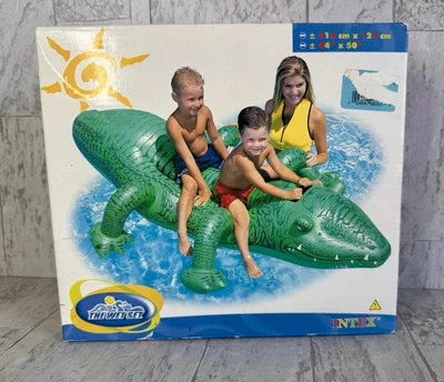 The Wet Set Intex 58563 Inflatable Crocodile Alligator 2001 Gator 84” - Image 1 of 4