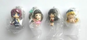 Bakemonogatari figure key chain Lot 4 set mascot swing anime Japan Bandai m639 - Picture 1 of 12