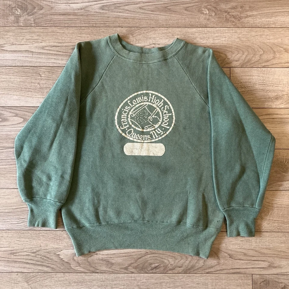 Suéter de la escuela secundaria campeón running hombre reinas de la década de 1960 verdadero vintage M Foto 1 de 4