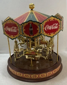 Coca Cola 1997 Franklin Mint Musical Carousel 11”, A2811 Read Desc - Picture 1 of 9