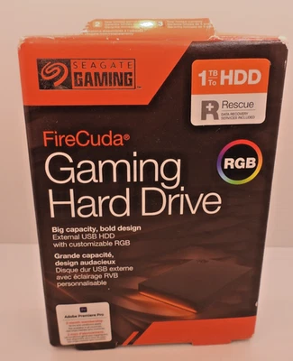 Seagate 1TB HDD RGB Gaming Hard Drive for PC *NEW/FACTORY SEALED* - Image 1 of 2