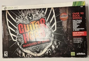 XBOX 360 Guitar Hero Warriors of Rock Band Bundle Drums Guitar Game Mic Complete - Picture 1 of 22