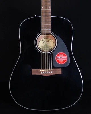 Fender CD-60 Dreadnought V3 con estuche, nogal FB, negro Foto 1 de 4