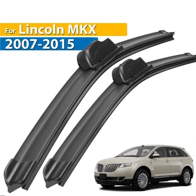 Juego de 2 escobillas de limpiaparabrisas planas para Lincoln MKX 2007-2015 26" 20" Foto 1 de 4