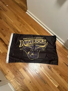 Minnesota State University Mavericks Flag (Black Gold and Purple) - Picture 1 of 1