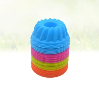  24 Pcs Muffin Förmchen Silikon Cupcake Backform Muffinbecher Backformen Aus - Bild 1 von 4