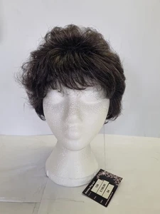 Hair World Short Nero Grigio Ondulato Bob - Perdita Capelli Alopecia Diradamento REF W165 - Foto 1 di 10