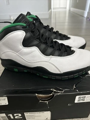 Talla 12- Nike Air Jordan 10 Retro "Seattle" 2019 310805-137 Foto 1 de 4