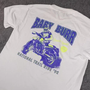 Vintage Motocross Shirt Mens Large National Trail Ride Dual Sport Dirt Bike 90s - Picture 1 of 12