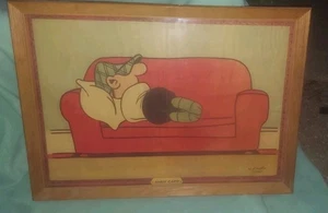 Andy Capp Original Cartoon Art Framed Print Reg Smythe - Picture 1 of 6